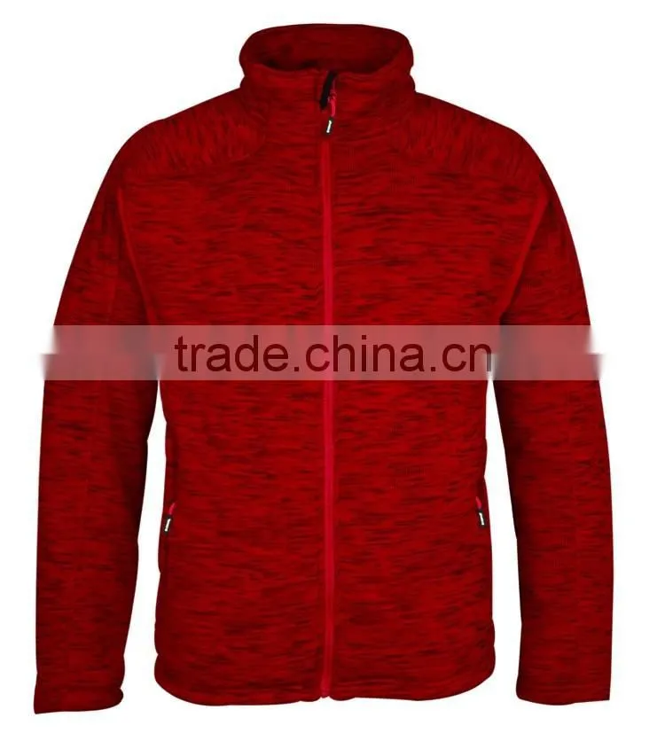 Hiking wear cheap price outdoor casual coarse needle coat mens autumn heavy fleece jacket