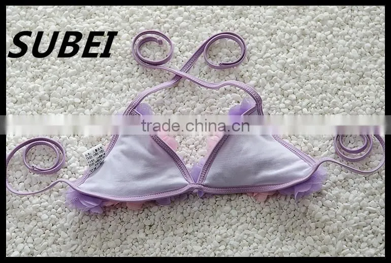 2016 new Korean children swimwear girls swimwear bikini swimsuit baby baby with a waterproof cap