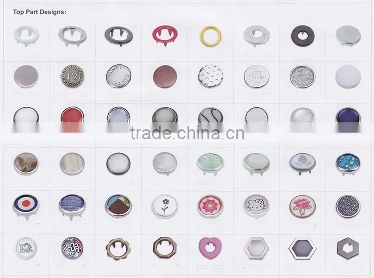 Hot Sale Fashion Design Custom Pearl Spring Snap Button