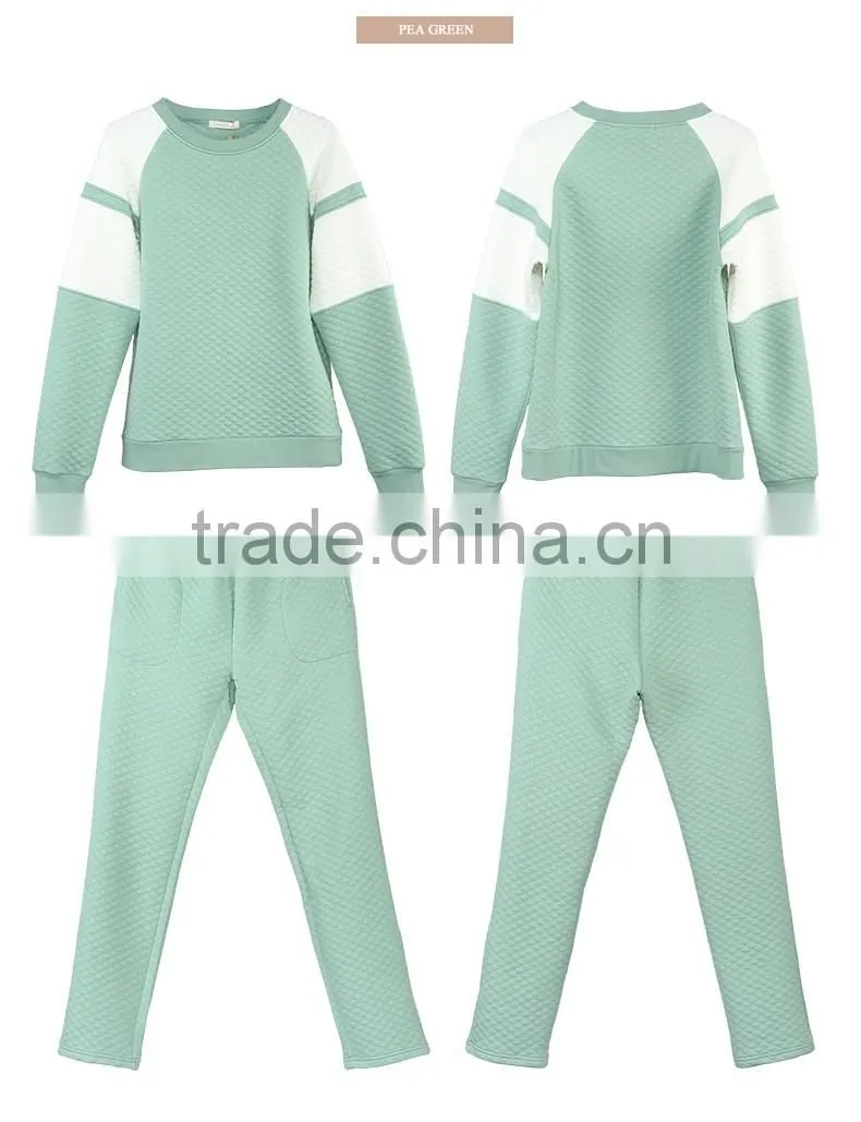 Logo printed Qianxiu cotton and modal wholesale ladies winter sleepwear