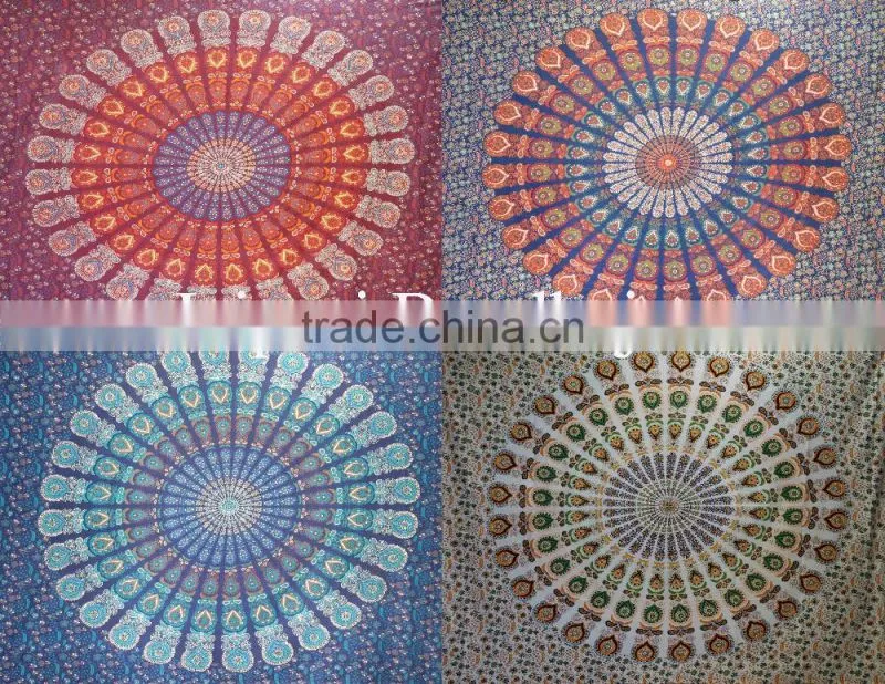 Jaipuri Mandala Cotton Tapestry