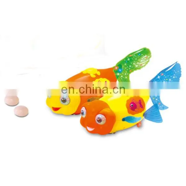 2013New Arrival Plastic Electroni Funny Lay Eggs Fish, Colorful Lay Eggs Fish Toy With Dazzling Light And Wonderful Music
