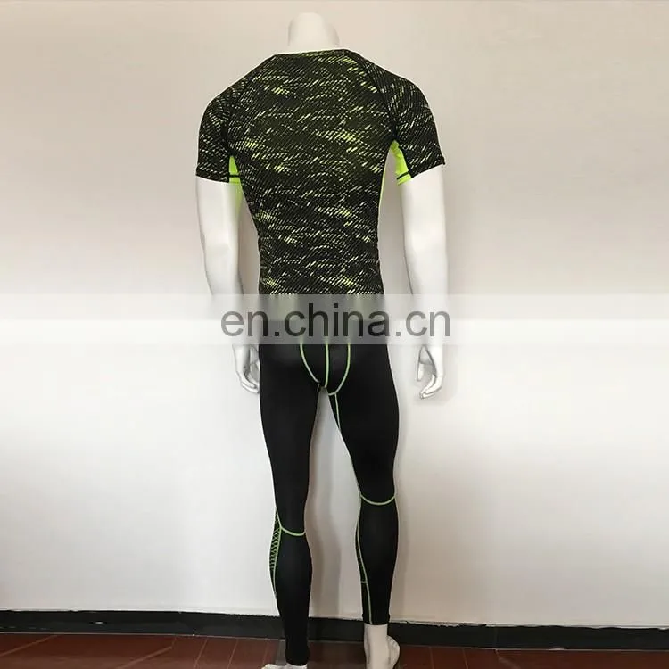 mens elastane sport seamless compression suit
