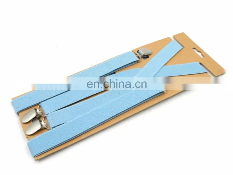 2017 Wholesale Low MOQ solid color Suspenders