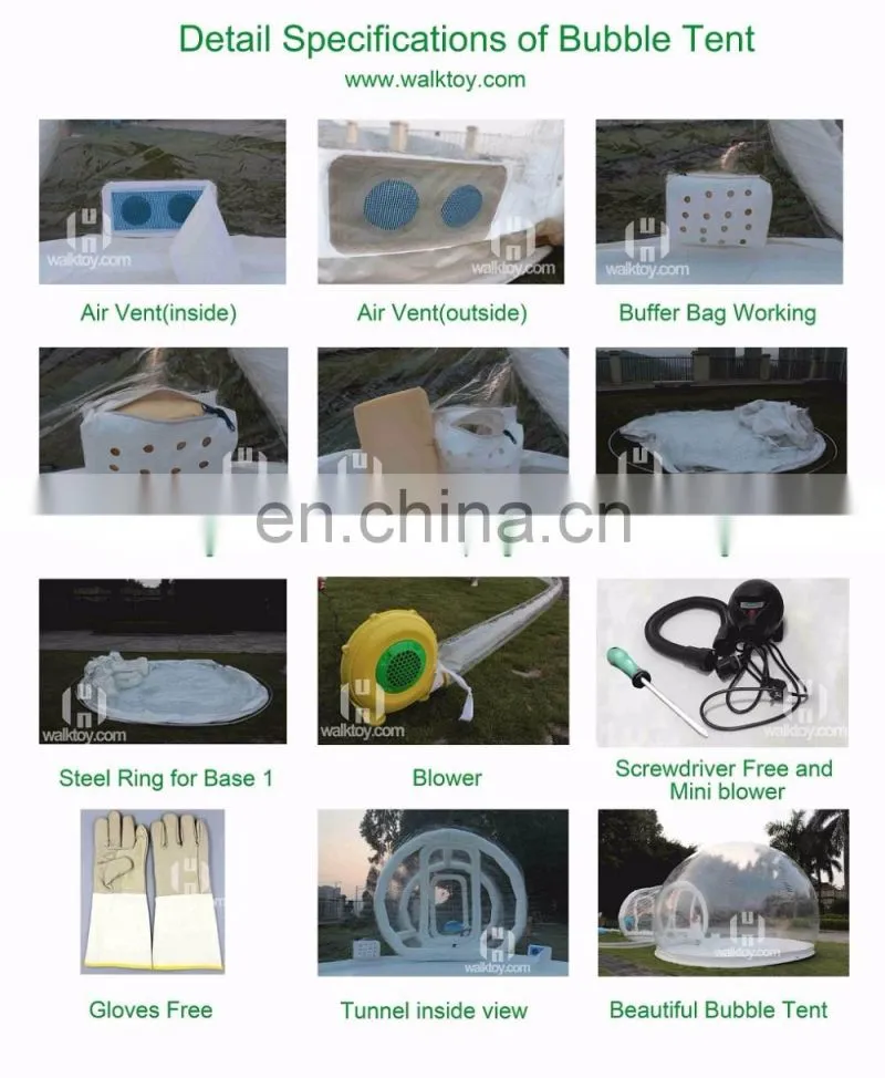 Inflatable bubble lodge tent clear bubble tent for sale