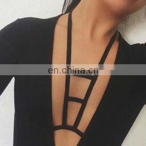 customize wholesale garter belt women pastel gothic bust strap bra rave wear binding sexy women cage bondage lingerie