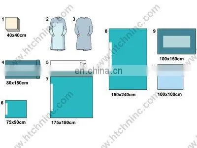 Split Drape Pack Surgical Kit Essential Consumable Pack
