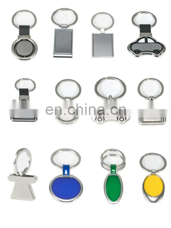 Custom design metal keyring, retangular shape metal keychain