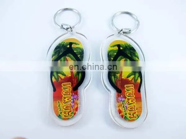 Custom logo surfboard shaped Acrylic keychain