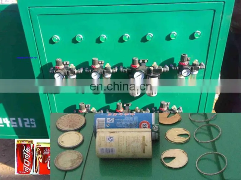 Pop-top can separate machine, zip-top cans cap stripping machine, cans bottom-cover separating machine