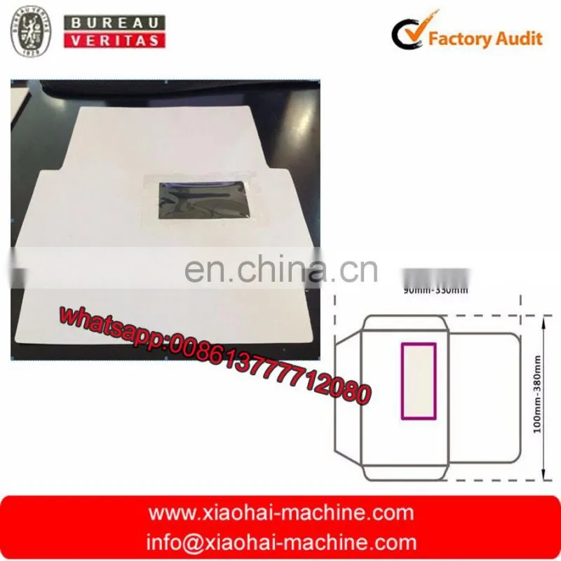 HAS VIDEO 2017 Hot sale Window Envelope Window Patching Machine