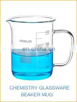 AKMLAB Heat Resistant Pyrex Glass Beaker Mug