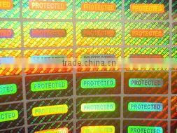 Embossed hologram film 3d laser hologram display sticker led