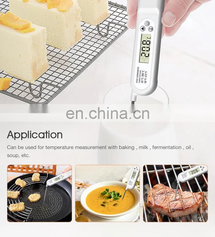 ABS Plastic Household Indoor LCD Digital Thermometer Hygrometer For Meat