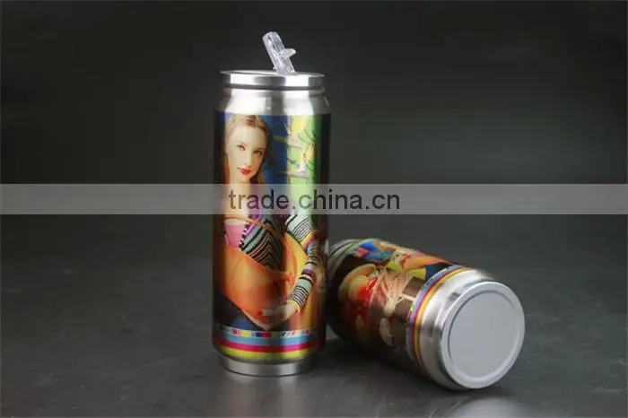 Funny DIY silver 500ml Stainless Cola Bottle