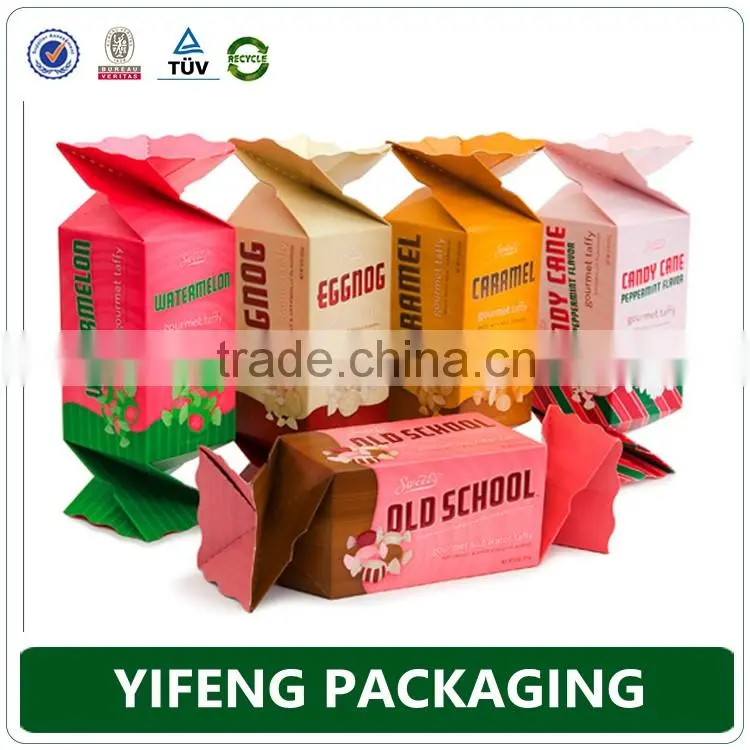 OEM Eco-Friendly custom printing 350gsm candy boxes wholesale in guangzhou factory
