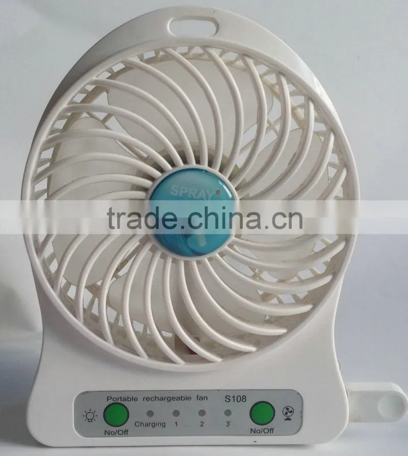 5v DC rechargeable bracker mini micro usb programmable message fan