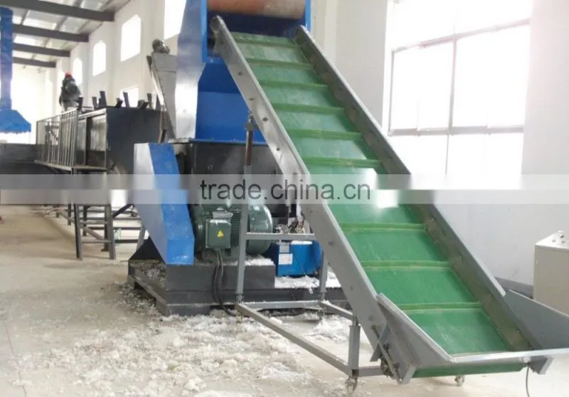 large capacity plastic bumper polyester recycling machine