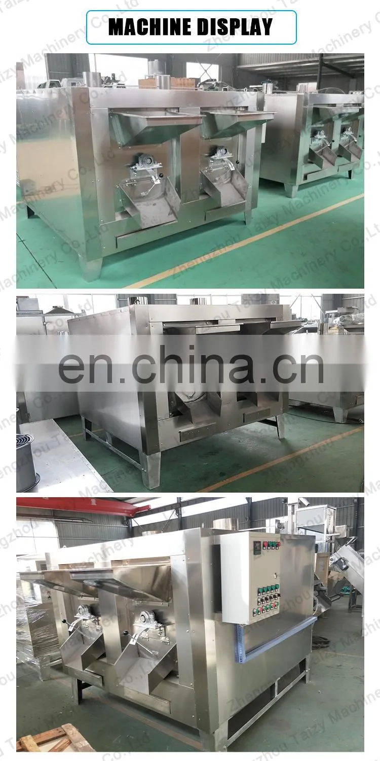 industrial cashew nut sunflower seeds roaster oven pistachio peanut nut roasting machine
