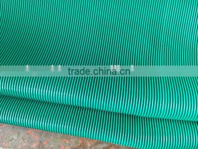 Fine ribbed type anti-slip colorful rubber mat for parking