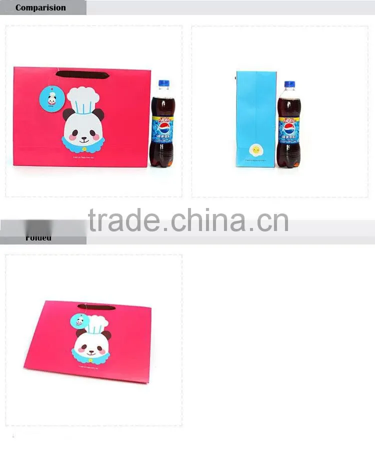 big size fashion cute panda pattern paper gift bags