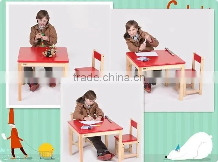 Wood Table Furnture , Children Study Table and chair