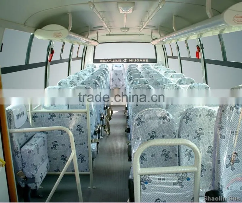 shao lin 8M primary school bus 3+2 seats with folded seats