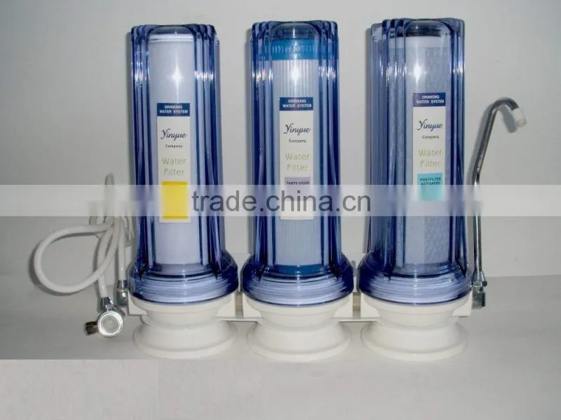 New design filter counter top water purifier with metal connector RY-CT-C6