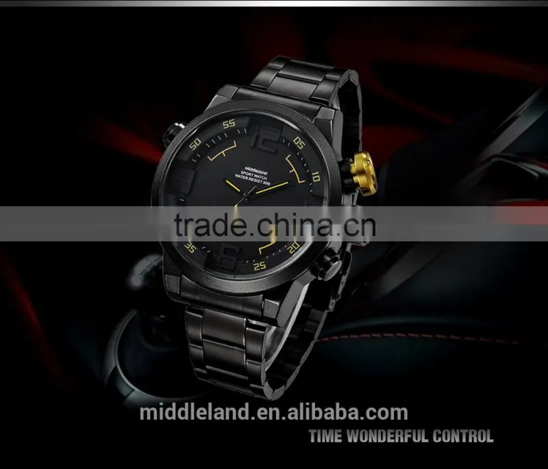 8011MIDDLELAND LED Business Man Quartz Watch fashion military Sport Casual Wristwatch