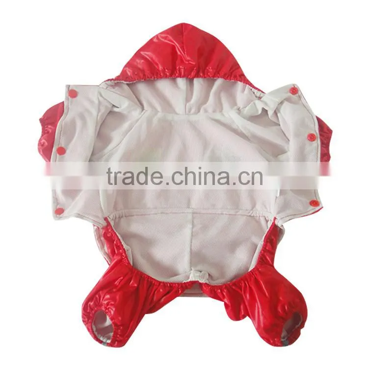 Wholesale Large Dog Clothes Red Dog Air Force Raincoat