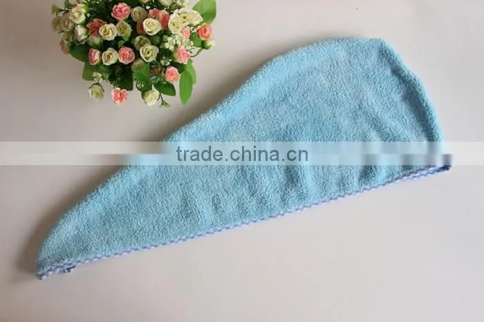 coral fleece shower cap