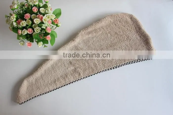 coral fleece shower cap
