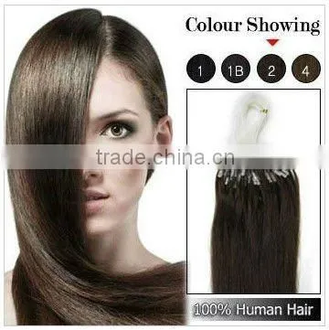 100% Indian Remy Micro Loop Ring Hair Extensions/Cheap Micro Ring Hair Extension
