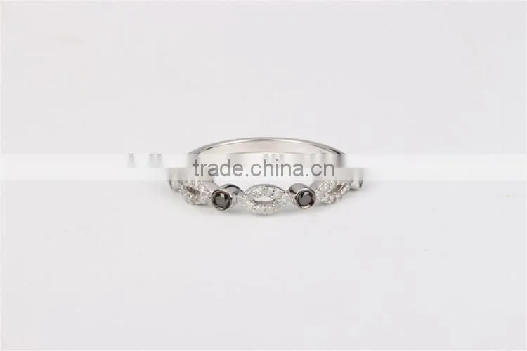 10k gold black diamond jewellery luxury engagement ring set for lady