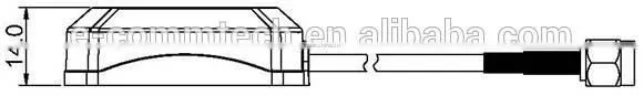 1575.42 MHz active gps ceramic patch antenna for car tracking system