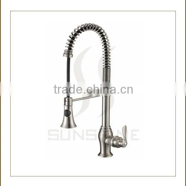 82H05-BN-N cupc single handle pull out kitchen faucet