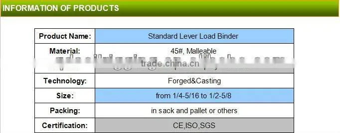 G43/G70 Red Spray Painted Leaver Type Load Binder