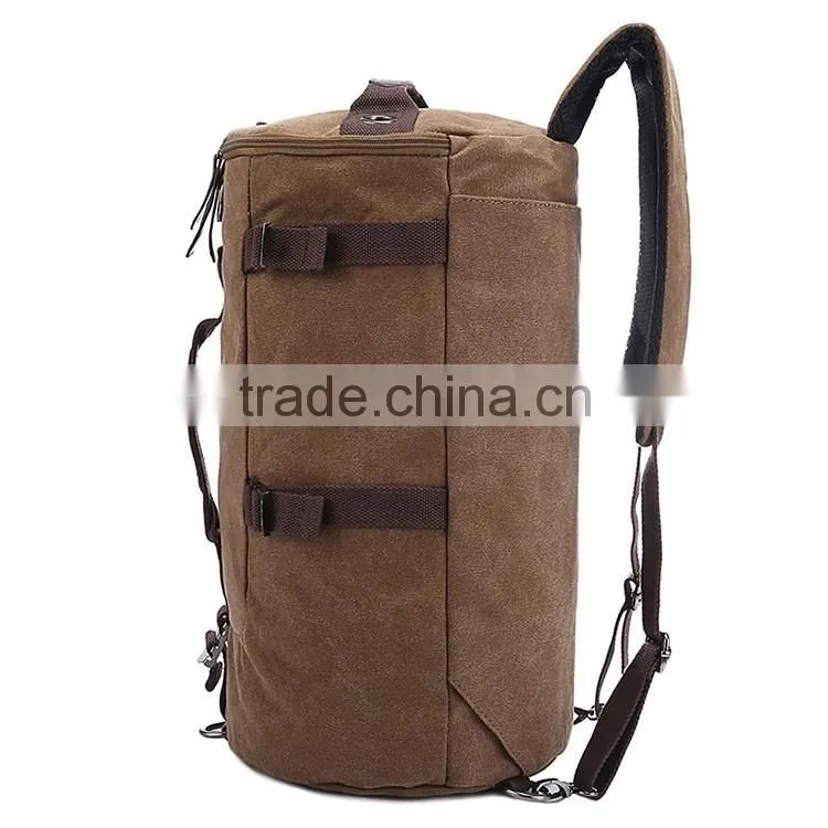 Large capacity man travel bag outdoor mountaineering backpack men bags hiking camping canvas bucket shoulder bag