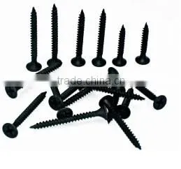 Black drywall screw for furniture