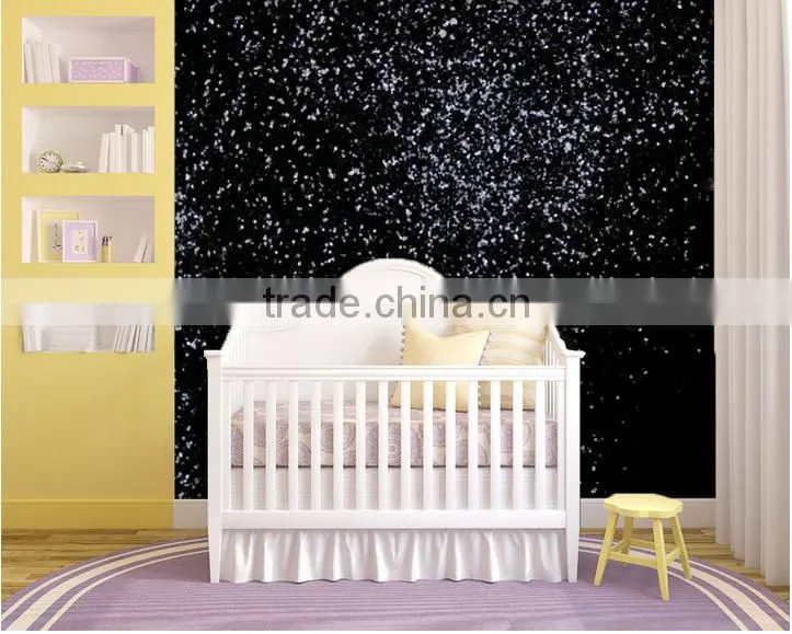 PU glitter artificial leather for upholstery and decorative grade 3 chunky glitter leather for wall paper