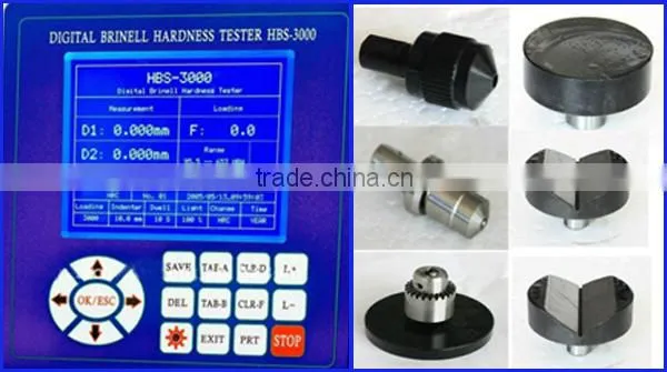HBS-3000 Digital LCD Display Brinell Hardness Tester, Cast Iron Hardness Tester Price