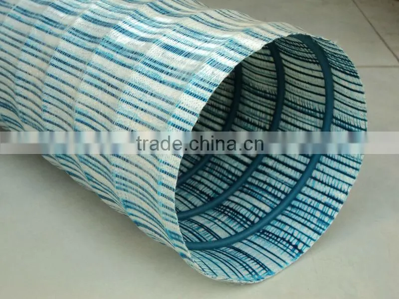 Steel-plastic composite flexible permeable hose