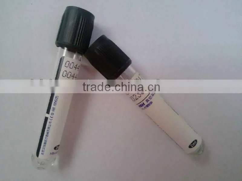 Disposable vacuum vascular esr tube with sodium citrate activator