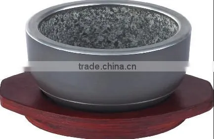 Granite stone cast aluminum bowl noodle soup