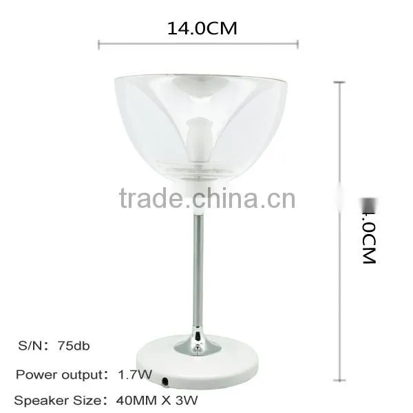 Wine Glass Desk Lamp rohs bluetooth speaker with trade assurance