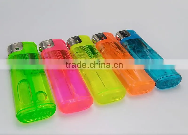 2016 hot sale butane gas color smoke lighter