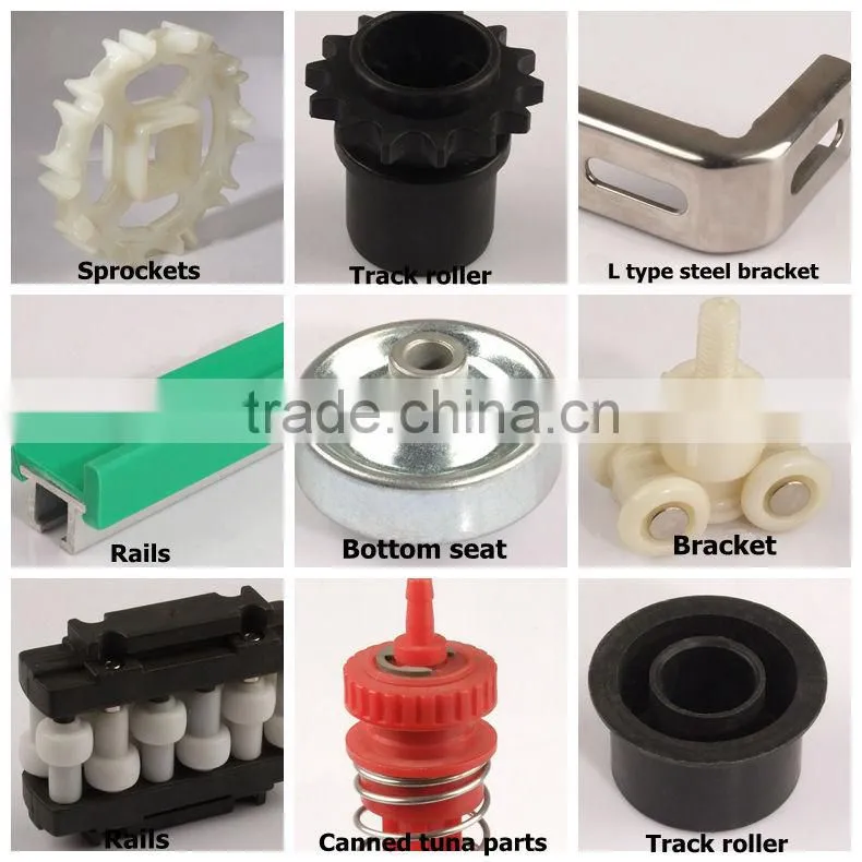 PET bottle conveying neck guides