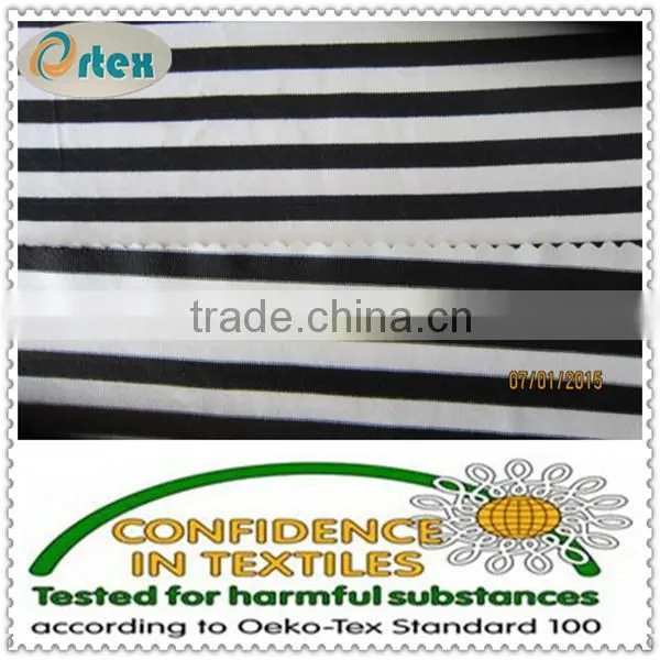 Ortex nylon spandex yarn dyed stripe fabric