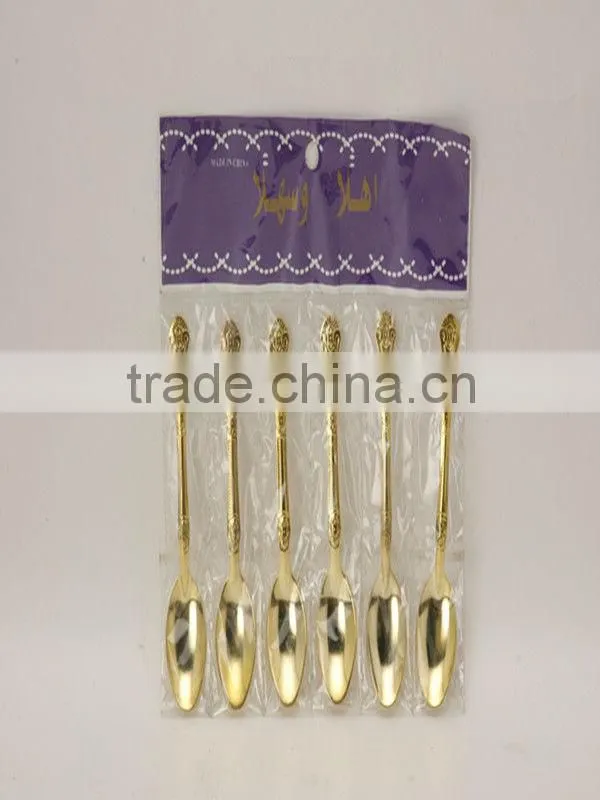 2014 High quality gold-plated stainless yellow tea set