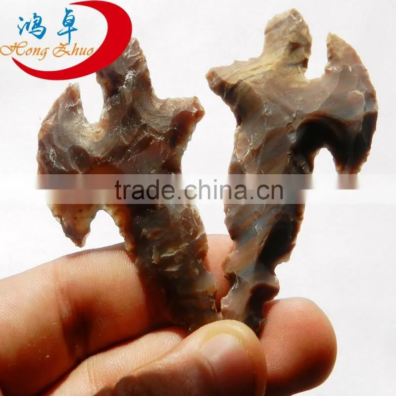 Wholesale Agate Stone Spearhead Arrowhead Point Pendant